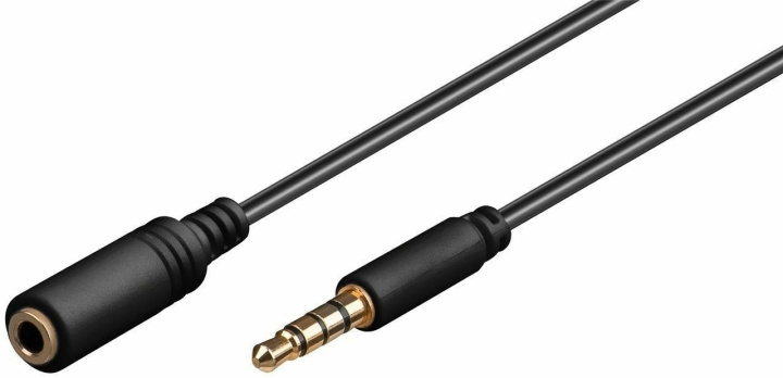 Goobay TRRS 4pin 3,5 mm uros - 3,5 mm naaras -audiojatkokaapeli, 1,5 m ryhmässä KODINELEKTRONIIKKA / Kaapelit & Sovittimet / Analoginen ääni / 3.5 mm @ TP E-commerce Nordic AB (C75144)