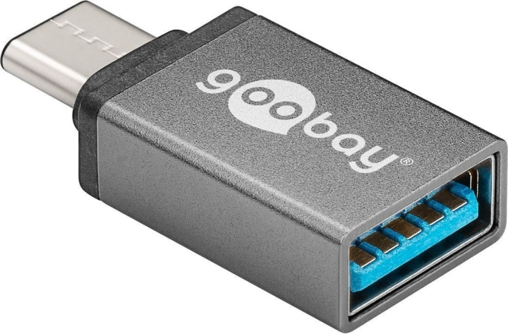 Goobay USB-C - A 3.0 -adapteri, tähtiharmaa ryhmässä TIETOKOONET & TARVIKKEET / Kaapelit & Sovittimet / USB / USB-C @ TP E-commerce Nordic AB (C75153)