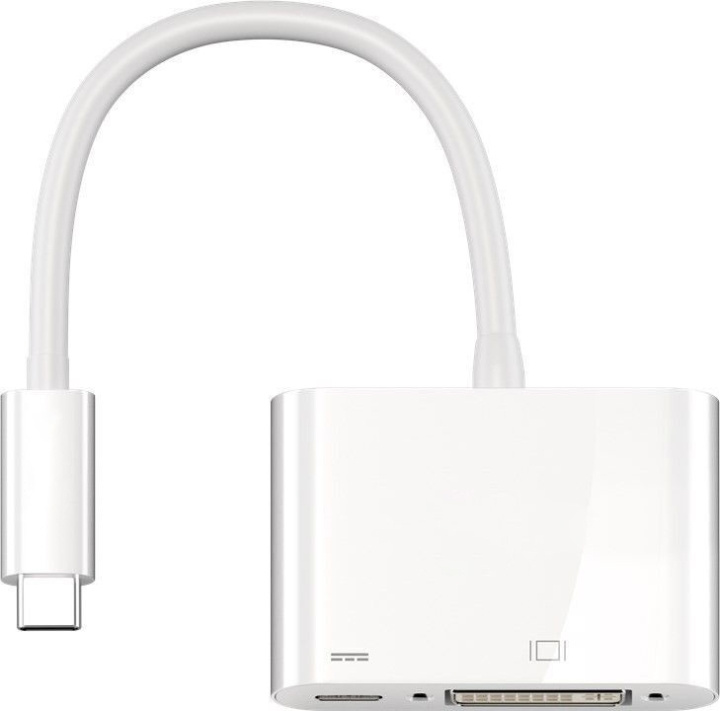 Goobay USB-C - DVI-I -adapteri ryhmässä TIETOKOONET & TARVIKKEET / Kaapelit & Sovittimet / USB / USB-C @ TP E-commerce Nordic AB (C75160)