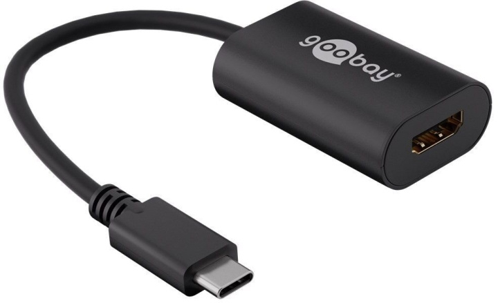 Goobay USB-C - HDMI -adapteri ryhmässä TIETOKOONET & TARVIKKEET / Kaapelit & Sovittimet / USB / USB-C @ TP E-commerce Nordic AB (C75161)