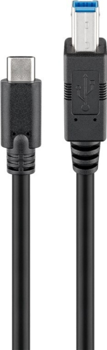 Goobay USB-C - USB-B -kaapeli, 1 m ryhmässä TIETOKOONET & TARVIKKEET / Kaapelit & Sovittimet / USB / USB-C @ TP E-commerce Nordic AB (C75180)