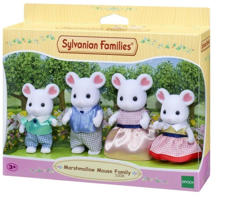 Sylvanian Families Vaahtokarkkihiiriperhe ryhmässä LELUT, TUOTTEET LAPSILLE JA VAUVOILLE / Leikkikalut, Askartelu &Pelit / Nuket & Tarvikkeet @ TP E-commerce Nordic AB (C75210)