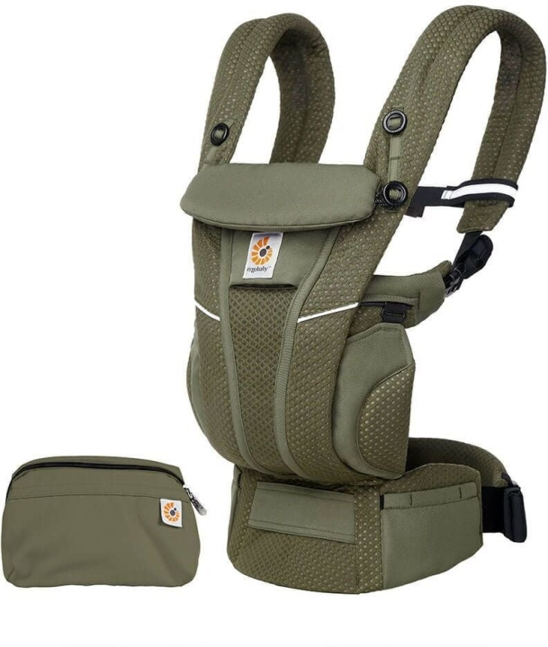 Ergobaby Omni Breeze -kantoreppu, Olive Green ryhmässä LELUT, TUOTTEET LAPSILLE JA VAUVOILLE / Lasten tekstiilit / Vauvan kantoreppu ja kääreet @ TP E-commerce Nordic AB (C75246)