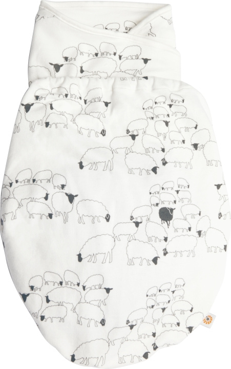 Ergobaby Swaddler -unipussi, Sheep, 0 kk - 61 cm ryhmässä LELUT, TUOTTEET LAPSILLE JA VAUVOILLE / Lasten tekstiilit / Peitot ja tyynyt @ TP E-commerce Nordic AB (C75268)