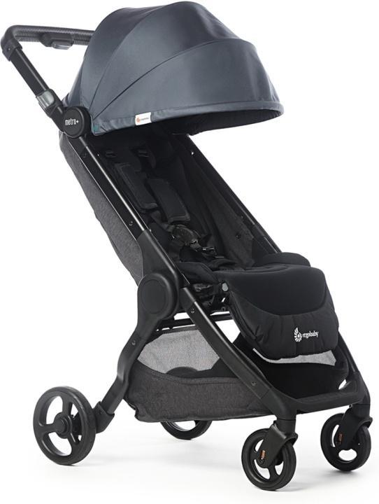 Ergobaby Metro+ -matkarattaat, Slate Grey ryhmässä LELUT, TUOTTEET LAPSILLE JA VAUVOILLE / Lastenvaunut & Tarvikkeet @ TP E-commerce Nordic AB (C75270)