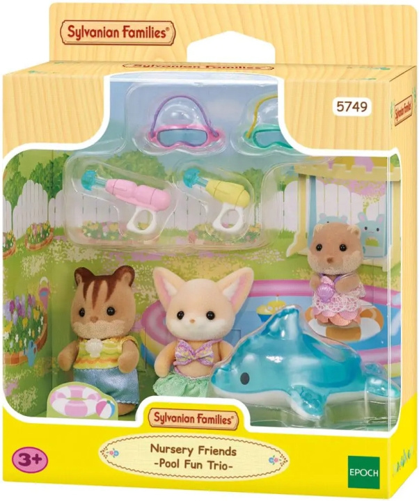 Sylvanian Families Kolmoset altaalla ryhmässä LELUT, TUOTTEET LAPSILLE JA VAUVOILLE / Leikkikalut, Askartelu &Pelit / Nuket & Tarvikkeet @ TP E-commerce Nordic AB (C75307)