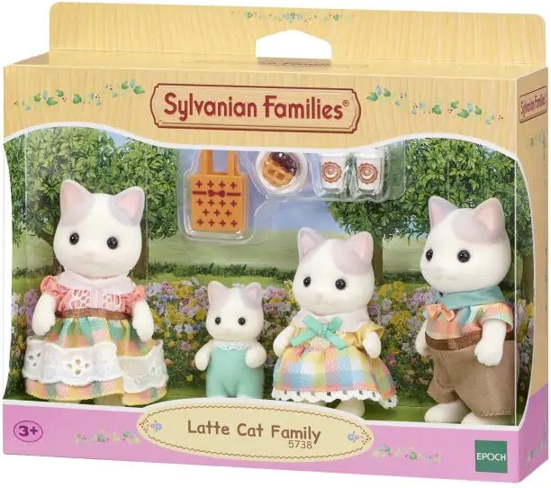 Sylvanian Families Lattekissaperhe ryhmässä LELUT, TUOTTEET LAPSILLE JA VAUVOILLE / Leikkikalut, Askartelu &Pelit / Nuket & Tarvikkeet @ TP E-commerce Nordic AB (C75316)