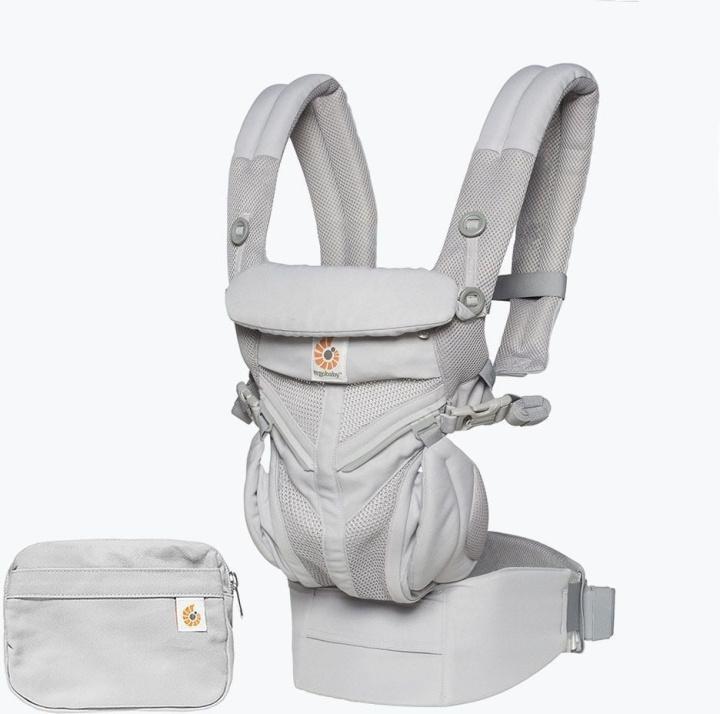 Ergobaby Omni 360: Cool Air Mesh -kantoreppu, Pearl Grey ryhmässä LELUT, TUOTTEET LAPSILLE JA VAUVOILLE / Lasten tekstiilit / Vauvan kantoreppu ja kääreet @ TP E-commerce Nordic AB (C75328)