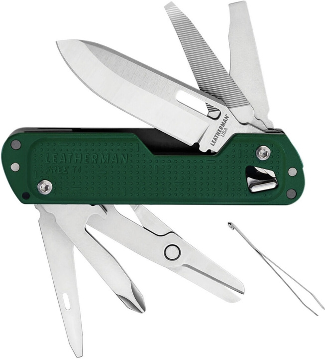 Leatherman Free T4 -monitoimityökalu, Evergreen ryhmässä URHEILU, VAPAA-AIKA JA HARRASTUS / Ulkoilu / Monitoimityökalut @ TP E-commerce Nordic AB (C75365)