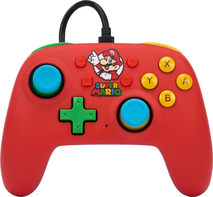 PowerA Nano Wired Controller -peliohjain, Mario Medley, Switch ryhmässä KODINELEKTRONIIKKA / Pelikonsolit & Tarvikkeet / Nintendo Switch / Tarvikkeet @ TP E-commerce Nordic AB (C75382)