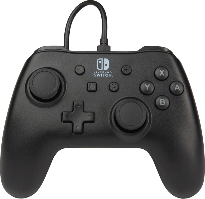 PowerA Wired Controller -peliohjain, musta, Switch ryhmässä KODINELEKTRONIIKKA / Pelikonsolit & Tarvikkeet / Nintendo Switch / Tarvikkeet @ TP E-commerce Nordic AB (C75384)