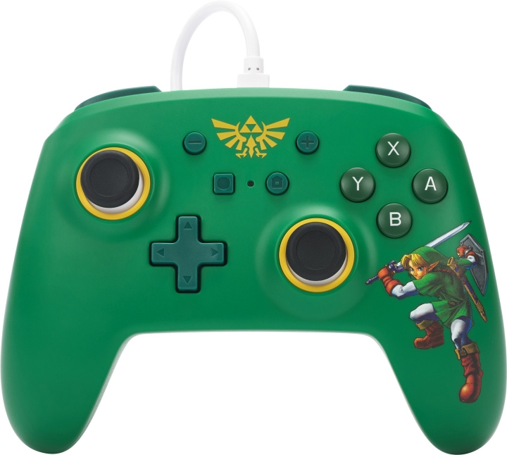 PowerA Wired Controller -peliohjain, Hyrule Defender, Switch ryhmässä KODINELEKTRONIIKKA / Pelikonsolit & Tarvikkeet / Nintendo Switch / Tarvikkeet @ TP E-commerce Nordic AB (C75386)