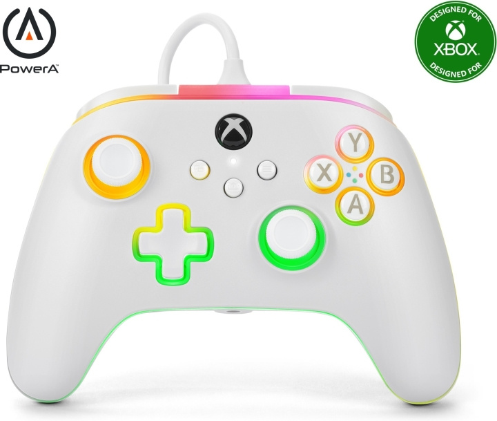 PowerA Lumectra Advantage Wired Controller -langallinen peliohjain, valkoinen, Xbox / PC ryhmässä KODINELEKTRONIIKKA / Pelikonsolit & Tarvikkeet / Xbox Series X @ TP E-commerce Nordic AB (C75411)