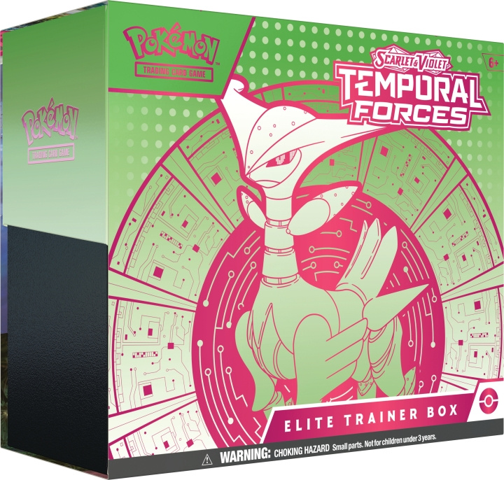 POKEMON Scarlet & Violet 5: Temporal Forces Elite Trainer Box -keräilykorttisetti, Iron Thorns ryhmässä LELUT, TUOTTEET LAPSILLE JA VAUVOILLE / Leikkikalut, Askartelu &Pelit / Lelut @ TP E-commerce Nordic AB (C75416)