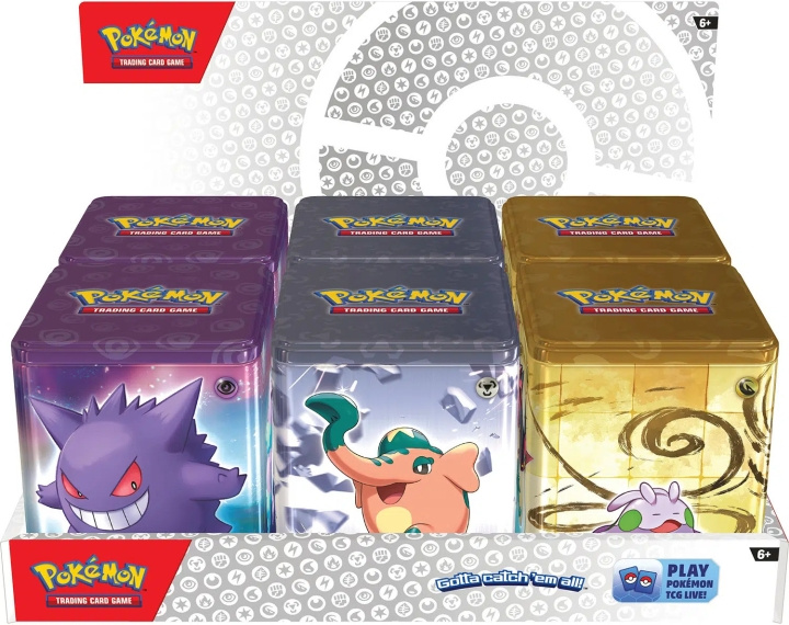 POKEMON Stacking Tin 2024 - keräilykorttiboxi, lajitelma ryhmässä LELUT, TUOTTEET LAPSILLE JA VAUVOILLE / Leikkikalut, Askartelu &Pelit / Lelut @ TP E-commerce Nordic AB (C75419)