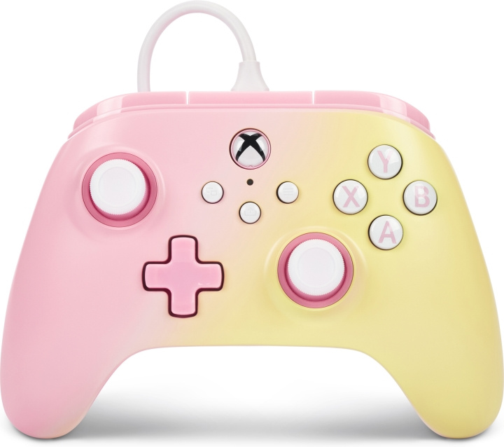 PowerA Advantage Wired Controller -langallinen peliohjain, Pink Lemonade, Xbox / PC ryhmässä KODINELEKTRONIIKKA / Pelikonsolit & Tarvikkeet / Xbox Series X @ TP E-commerce Nordic AB (C75433)