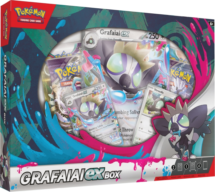 POKEMON TCG: Grafaiai ex Box -keräilykorttisetti ryhmässä LELUT, TUOTTEET LAPSILLE JA VAUVOILLE / Leikkikalut, Askartelu &Pelit / Lelut @ TP E-commerce Nordic AB (C75435)