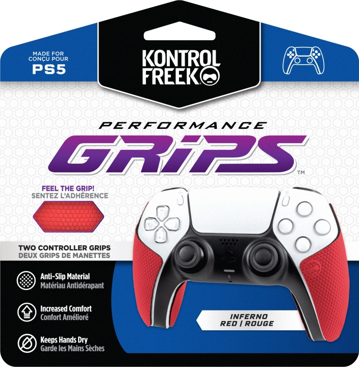 KontrolFreek Performance Grips, punainen (PS5) ryhmässä KODINELEKTRONIIKKA / Pelikonsolit & Tarvikkeet / Sony PlayStation 5 @ TP E-commerce Nordic AB (C75460)