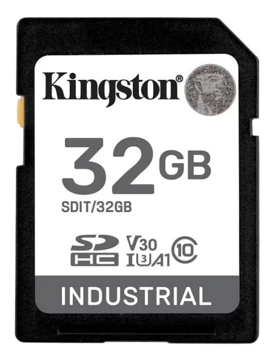 Kingston 32G SDHC Industrial pSLC Class10, UHS-I,U3,V30, A1 SD-Card ryhmässä KODINELEKTRONIIKKA / Tallennusvälineet / Muistikortit / SD/SDHC/SDXC @ TP E-commerce Nordic AB (C75502)