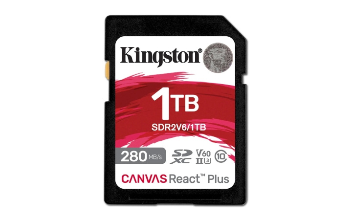 Kingston 1TB Canvas React Plus SDXC UHS-II 280R/150W U3 V60 4K ryhmässä KODINELEKTRONIIKKA / Tallennusvälineet / Muistikortit / SD/SDHC/SDXC @ TP E-commerce Nordic AB (C75516)