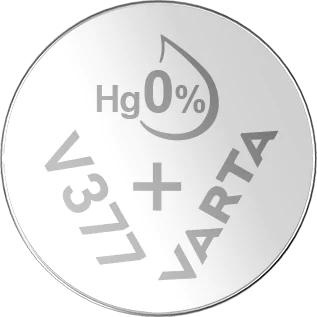 Varta V377/SR66 Silver Coin 2 Pack ryhmässä KODINELEKTRONIIKKA / Paristot & Laturit / Akut / Nappiparistot @ TP E-commerce Nordic AB (C75569)