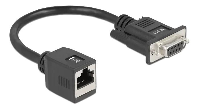 DeLOCK Serial RS-232/422/485 Adapter DB9 female to RJ45 jack ryhmässä TIETOKOONET & TARVIKKEET / Kaapelit & Sovittimet / Muut @ TP E-commerce Nordic AB (C75625)