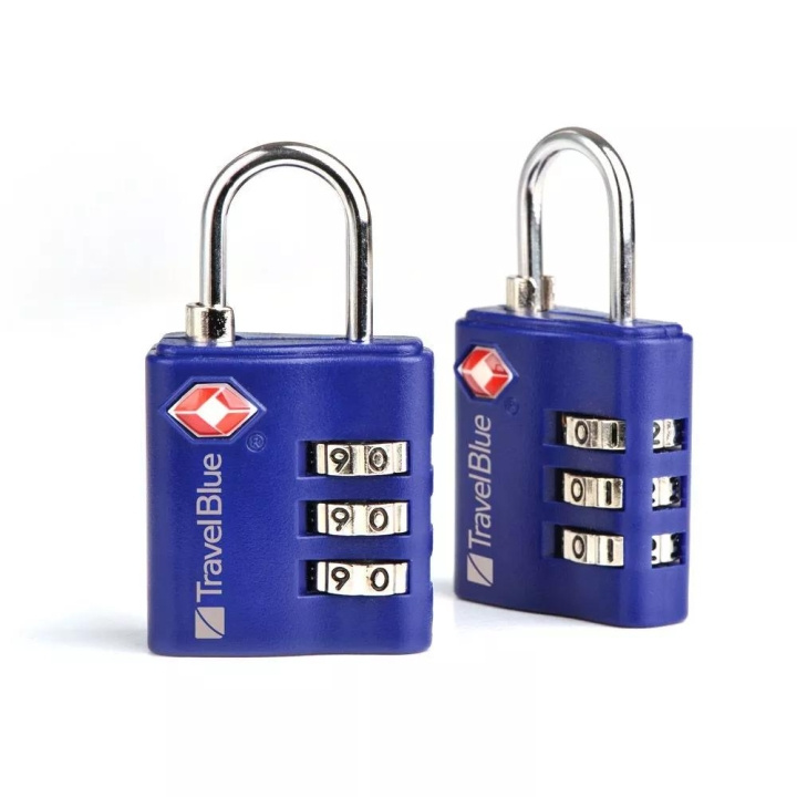 travelblue 2 x TSA 3 dial combi lock, Mixed Black,Blue or Red ryhmässä URHEILU, VAPAA-AIKA JA HARRASTUS / Matkailutarvikkeet / Muut @ TP E-commerce Nordic AB (C75637)