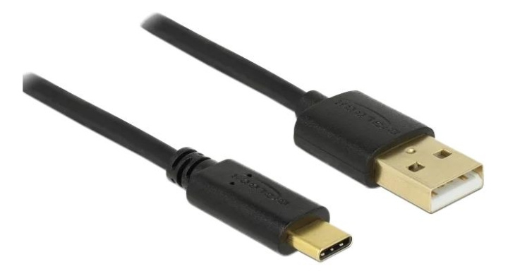 DeLOCK USB 2.0 cable Type-A to Type-C 2 m ryhmässä TIETOKOONET & TARVIKKEET / Kaapelit & Sovittimet / USB / USB-C @ TP E-commerce Nordic AB (C75649)