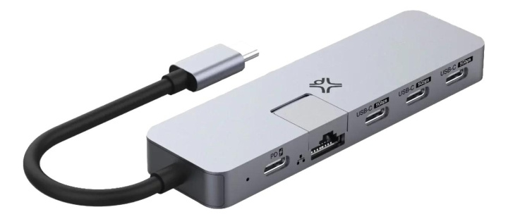 XtremeMac Hub USB-C max pro, 5 ports (3* usb-c, usb-c pd, ethernet rj4 ryhmässä TIETOKOONET & TARVIKKEET / Tietokonetarvikkeet / USB-telakat @ TP E-commerce Nordic AB (C75681)