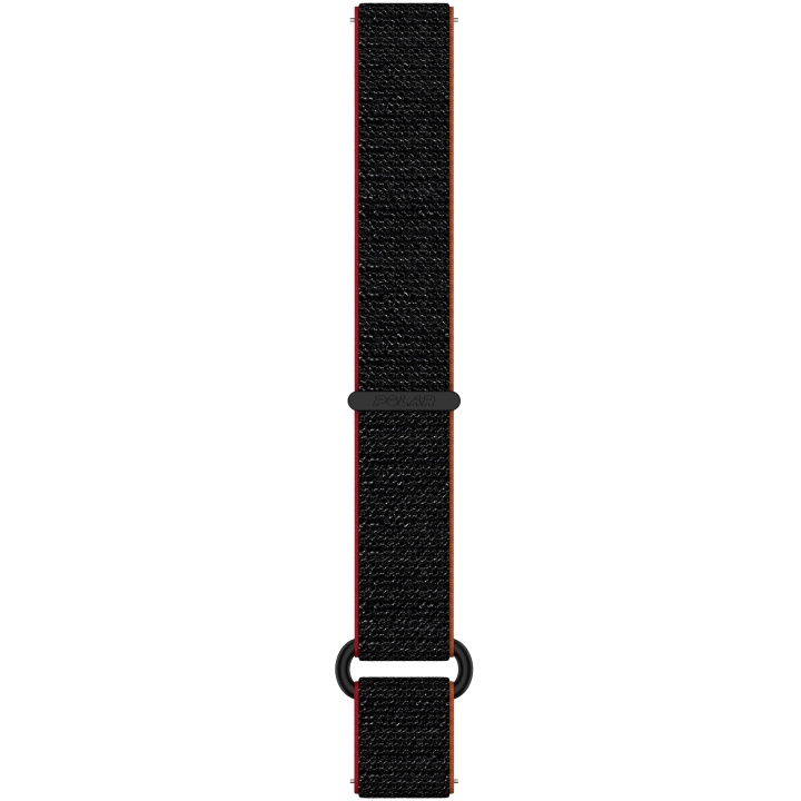 Polar Armband Svart/Orange Hook & Loop 20mm M-L ryhmässä URHEILU, VAPAA-AIKA JA HARRASTUS / Urheilu- ja sykekellot / Urheilukello @ TP E-commerce Nordic AB (C75692)