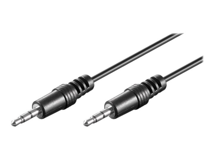 Goobay Audio cable Black 2.5m ryhmässä KODINELEKTRONIIKKA / Kaapelit & Sovittimet / Analoginen ääni / 3.5 mm @ TP E-commerce Nordic AB (C75749)