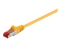 Goobay CAT 6 S/FTP CU 10m Yellow ryhmässä TIETOKOONET & TARVIKKEET / Kaapelit & Sovittimet / Verkko / Cat6 @ TP E-commerce Nordic AB (C75754)