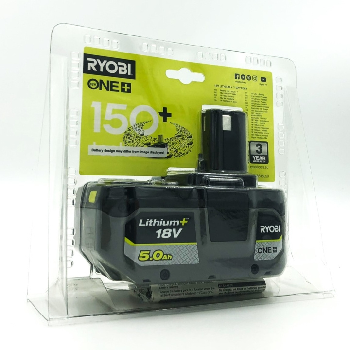 Ryobi RB18L50 rechargeable battery 18 V/5.0 Ah Lithium+ ryhmässä KOTI, TALOUS JA PUUTARHA / Työkalut & Tee itse / Paristot ja akut sähkötyökaluihin @ TP E-commerce Nordic AB (C75760)