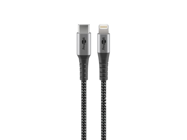 Goobay Lightning-kabel 50cm braided MFi ryhmässä TIETOKOONET & TARVIKKEET / Kaapelit & Sovittimet / USB / USB-C @ TP E-commerce Nordic AB (C75767)