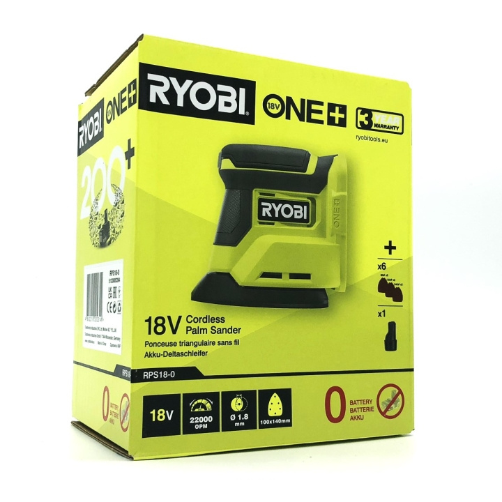 Ryobi One+ RPS18-0 Delta sander Without battery ryhmässä KOTI, TALOUS JA PUUTARHA / Työkalut & Tee itse / Hiomakoneet @ TP E-commerce Nordic AB (C75772)