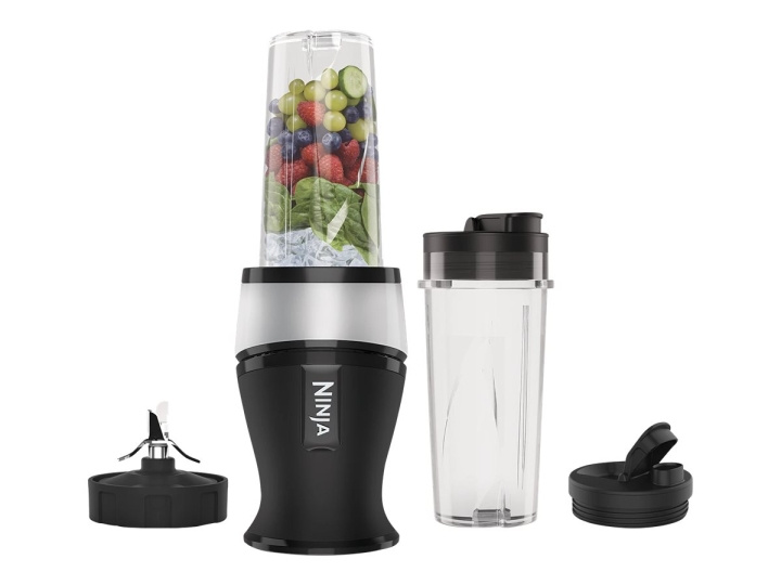 Ninja Nutri Ninja Slim QB3001EUS Blender Black/ silver ryhmässä KOTI, TALOUS JA PUUTARHA / Kodinkoneet / Yleiskoneet ja monitoimikoneet / Tehosekoittimet @ TP E-commerce Nordic AB (C75773)