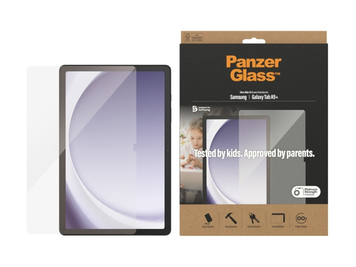 PanzerGlass Screen Protector Transparent Samsung Galaxy Tab A9+ ryhmässä ÄLYPUHELIMET JA TABLETIT / Tabletin suojakotelo / Samsung tablets @ TP E-commerce Nordic AB (C75786)