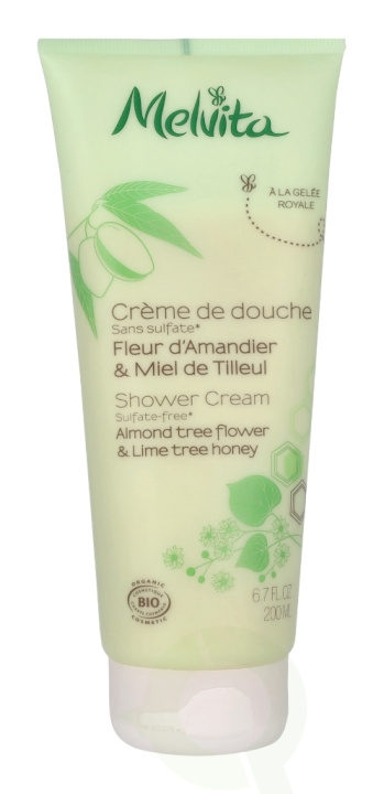 Melvita Shower Cream - Almond Flower&Lime Honey 200 ml ryhmässä KAUNEUS JA TERVEYS / Ihonhoito / Kehon hoito / Kylpy- ja suihkugeelit @ TP E-commerce Nordic AB (C75995)