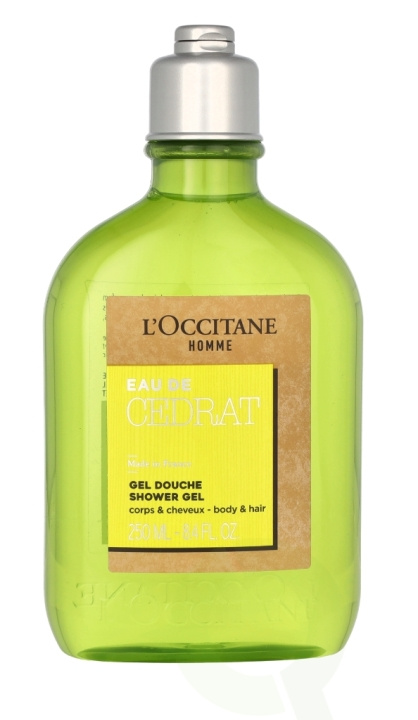 L\'Occitane Homme Eau De Cedrat Shower Gel 250 ml ryhmässä KAUNEUS JA TERVEYS / Hiukset &Stailaus / Hiustenhoito / Shampoo @ TP E-commerce Nordic AB (C76025)