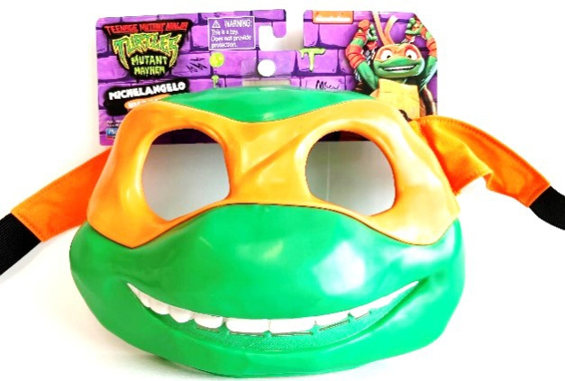 Teenage Mutant Ninja Turtles : Mutant Mayhem Michelangelo - naamio ryhmässä LELUT, TUOTTEET LAPSILLE JA VAUVOILLE / Leikkikalut, Askartelu &Pelit / Naamiaisasut @ TP E-commerce Nordic AB (C76155)