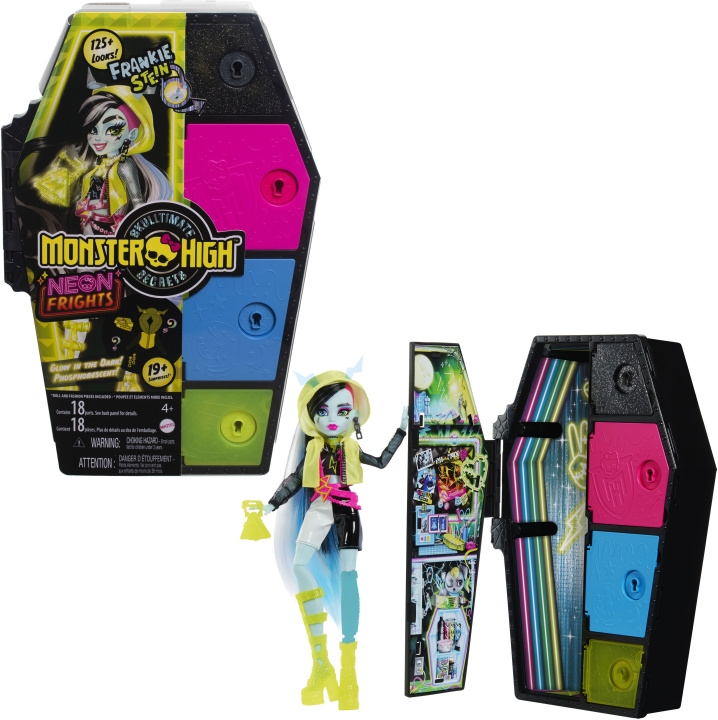 Monster High Skulltimate Secrets: Neon Frights Frankie - muotinukke ryhmässä LELUT, TUOTTEET LAPSILLE JA VAUVOILLE / Leikkikalut, Askartelu &Pelit / Nuket & Tarvikkeet @ TP E-commerce Nordic AB (C76162)