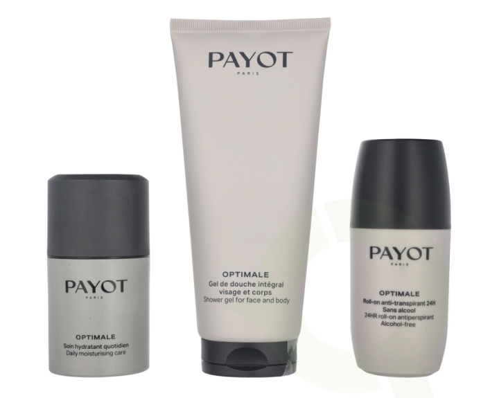 Payot Rituel Optimale Set 325 ml Shower Gel 200ml/Daily Moisturizing Care 50ml/Deo Roll-On 75ml/1x Beuaty Bag ryhmässä KAUNEUS JA TERVEYS / Lahjapakkaukset / Miesten lahjapakkaukset @ TP E-commerce Nordic AB (C76299)