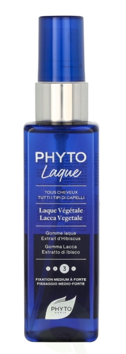 Phyto Phytolaque Blu Botanical Hair Spray 100 ml Medium Hold ryhmässä KAUNEUS JA TERVEYS / Hiukset &Stailaus / Hiusten stailaus / Hiuslakka @ TP E-commerce Nordic AB (C76332)