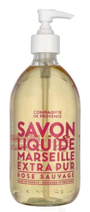 Compagnie De Provence Marseille Liquid Soap 495 ml Wild Rose ryhmässä KAUNEUS JA TERVEYS / Ihonhoito / Kehon hoito / Kylpy- ja suihkugeelit @ TP E-commerce Nordic AB (C76350)