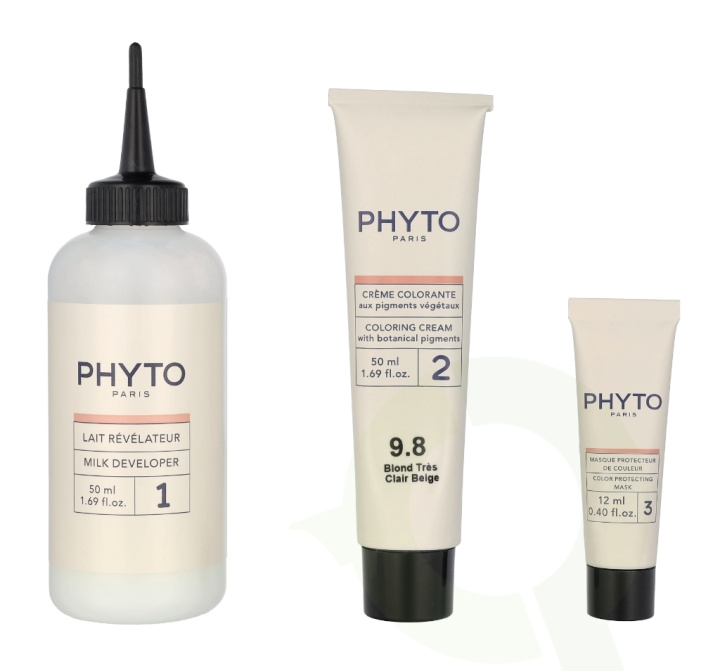 Phyto Phytocolor Permanent Color 112 ml #9.8 Very Fair Beige Blond ryhmässä KAUNEUS JA TERVEYS / Hiukset &Stailaus / Hiustenhoito / Hiusväri / Hiusväri & Väripommi @ TP E-commerce Nordic AB (C76367)