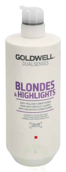 Goldwell Dualsenses Blonde&Highlight Anti-Yellow Conditioner 1000 ml Anti-Yellow ryhmässä KAUNEUS JA TERVEYS / Hiukset &Stailaus / Hiustenhoito / Hoitoaine @ TP E-commerce Nordic AB (C76423)