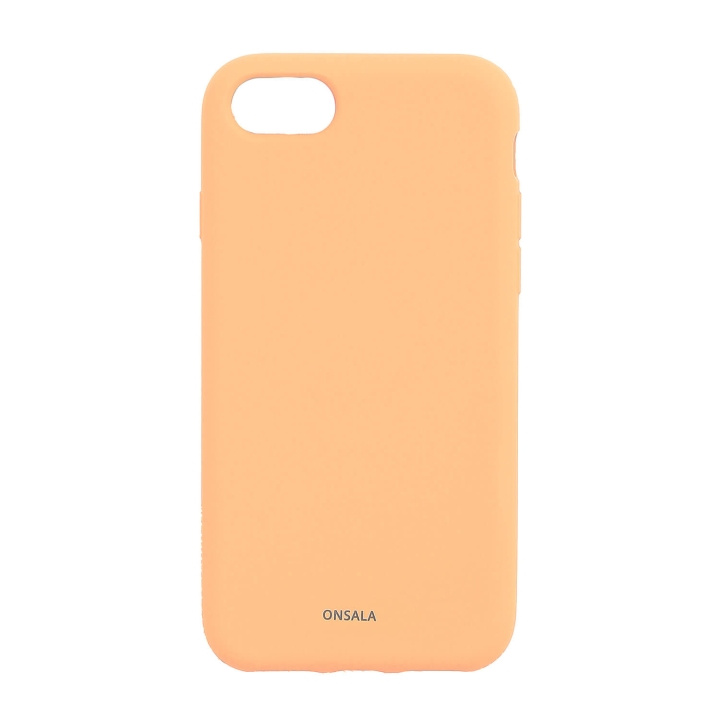 Onsala Backcover Sil Touch iPhone 6/7/8/SE Apricot ryhmässä ÄLYPUHELIMET JA TABLETIT / Puhelimen suojakotelo / Apple / iPhone 6/6S @ TP E-commerce Nordic AB (C76513)