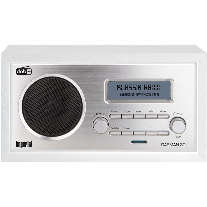 imperial DABMAN 30 DAB+ / FM-radio Valkoinen ryhmässä KODINELEKTRONIIKKA / Ääni & Kuva / Kotiteatteri, HiFi ja kannettavat / Radio & Herätyskellot / Radio @ TP E-commerce Nordic AB (C76562)