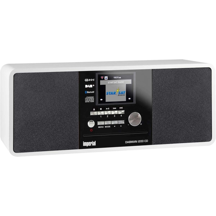 imperial DABMAN i200 CD-monitoimiradio DAB+ / FM / Internet / Bluetooth Valkoinen ryhmässä KODINELEKTRONIIKKA / Ääni & Kuva / Kotiteatteri, HiFi ja kannettavat / Radio & Herätyskellot / Radio @ TP E-commerce Nordic AB (C76565)