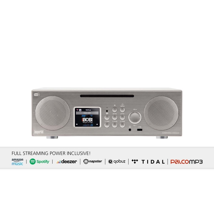 imperial DABMAN i450 CD monitoiminen stereoradio DAB+ / FM / Internet / Bluetooth Valkoinen-hopea ryhmässä KODINELEKTRONIIKKA / Ääni & Kuva / Kotiteatteri, HiFi ja kannettavat / Radio & Herätyskellot / Radio @ TP E-commerce Nordic AB (C76570)